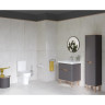 Комплект напольного унитаза VITRA ZENTRUM BACK TO WALL, тонкое сиденье микролифт, с функцией биде и встроенным смесителем 9012B003-7226