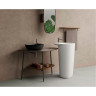 Раковина-чаша VITRA PLURAL низкая, квадратная 45 cм, цвет Матовый Черный 7810B483-0016