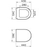 Сиденье для унитаза VITRA ZENTRUM микролифт 94-003-009
